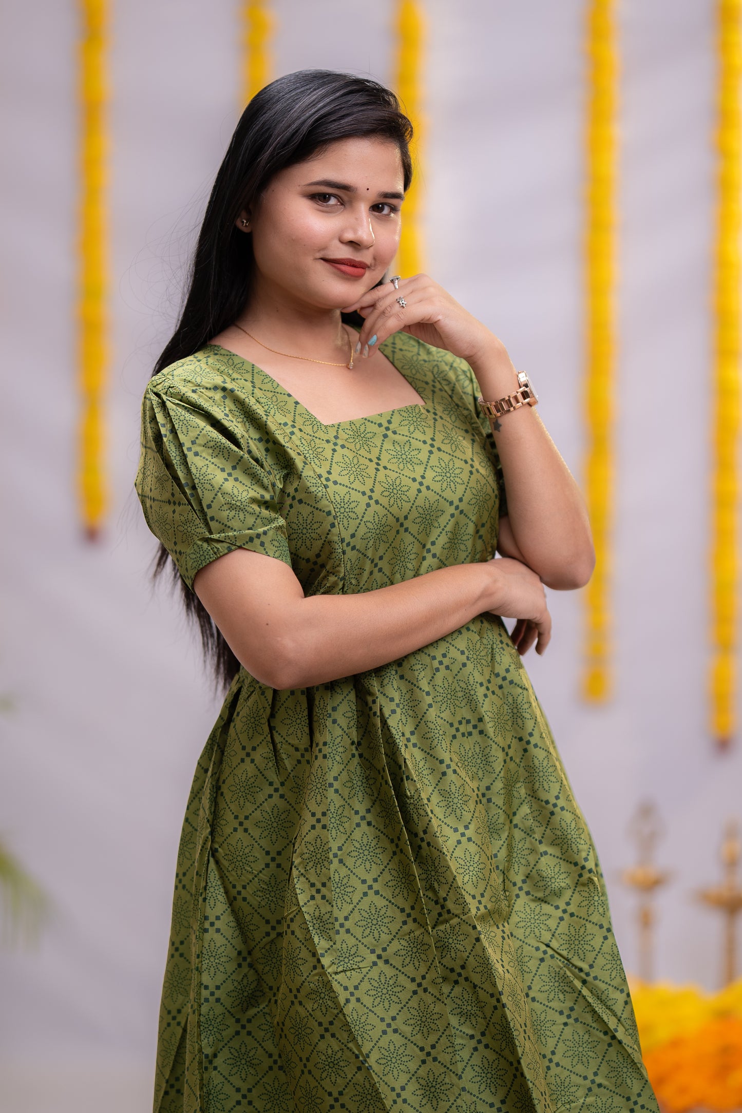 Meera premium semi silk maternity kurti