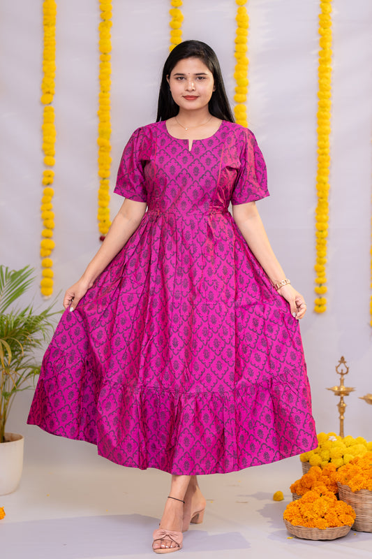 Meera premium semi silk maternity kurti