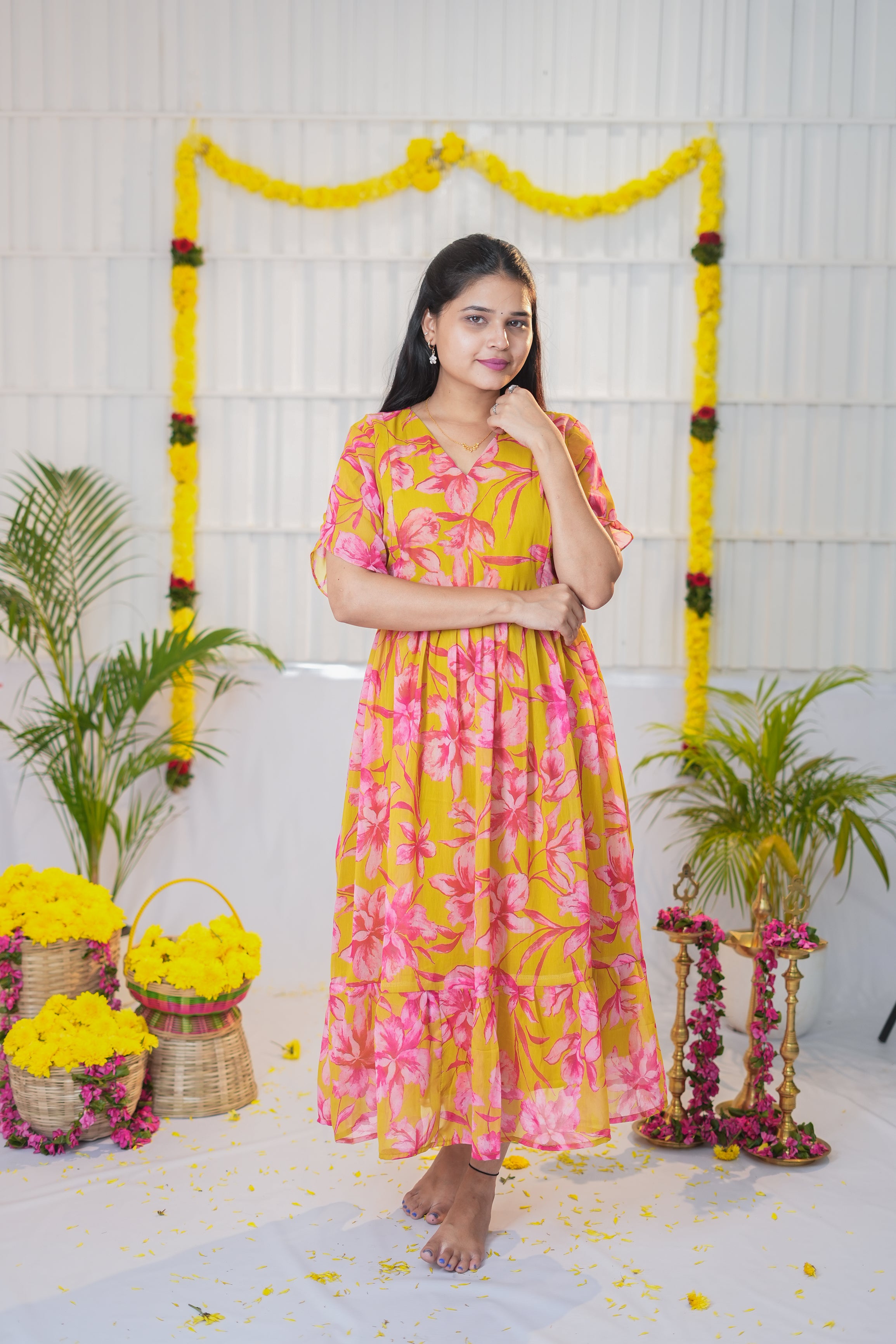 Mahima premium georgette maternity kurti