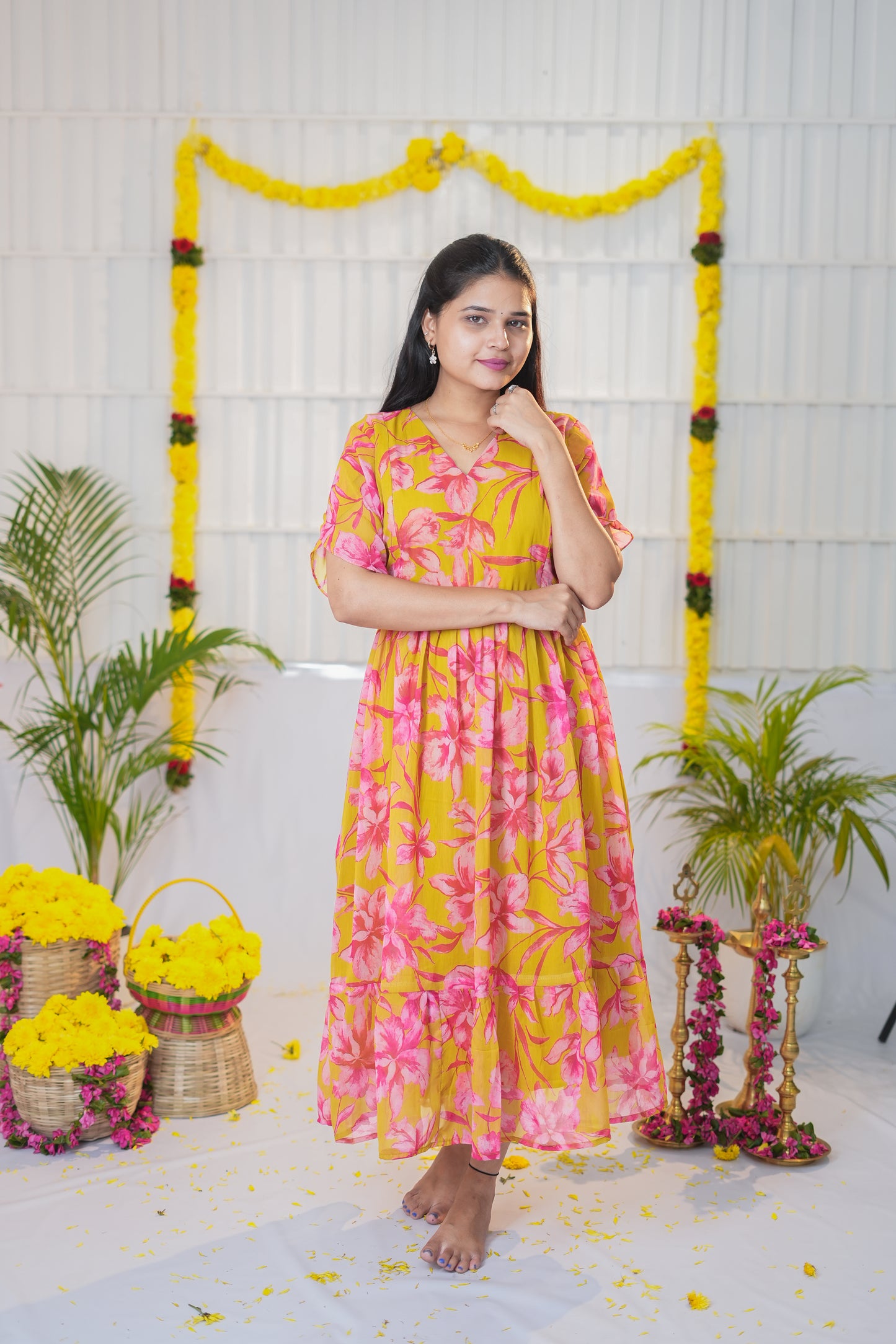 Mahima premium georgette maternity kurti