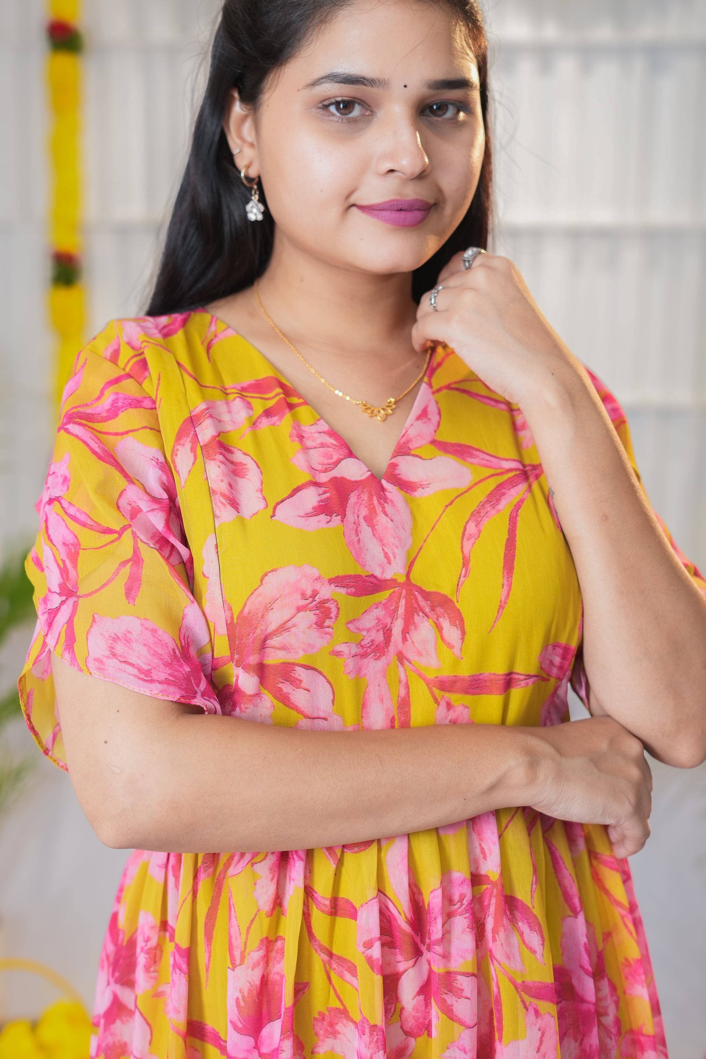 Mahima premium georgette maternity kurti