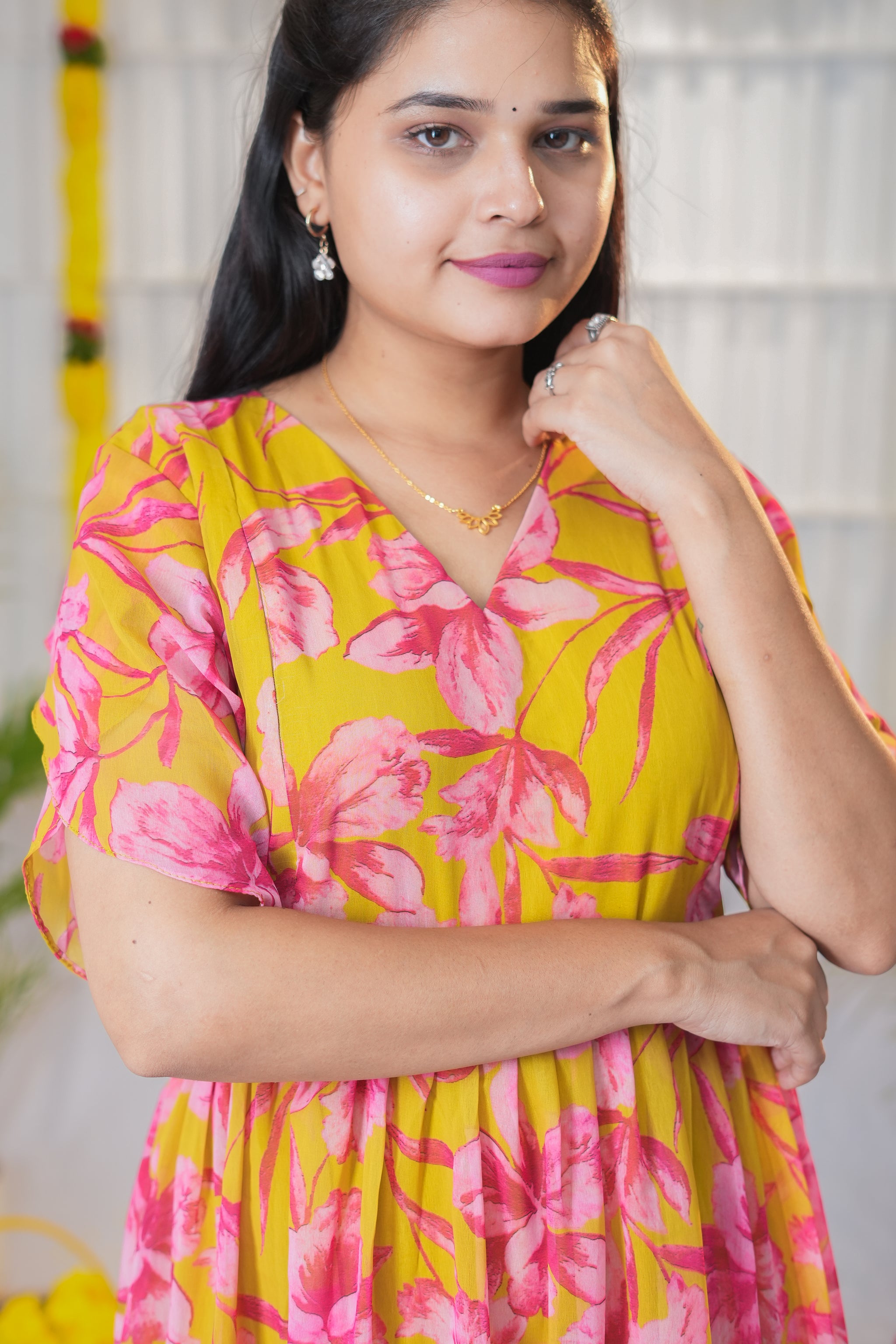 Mahima premium georgette maternity kurti