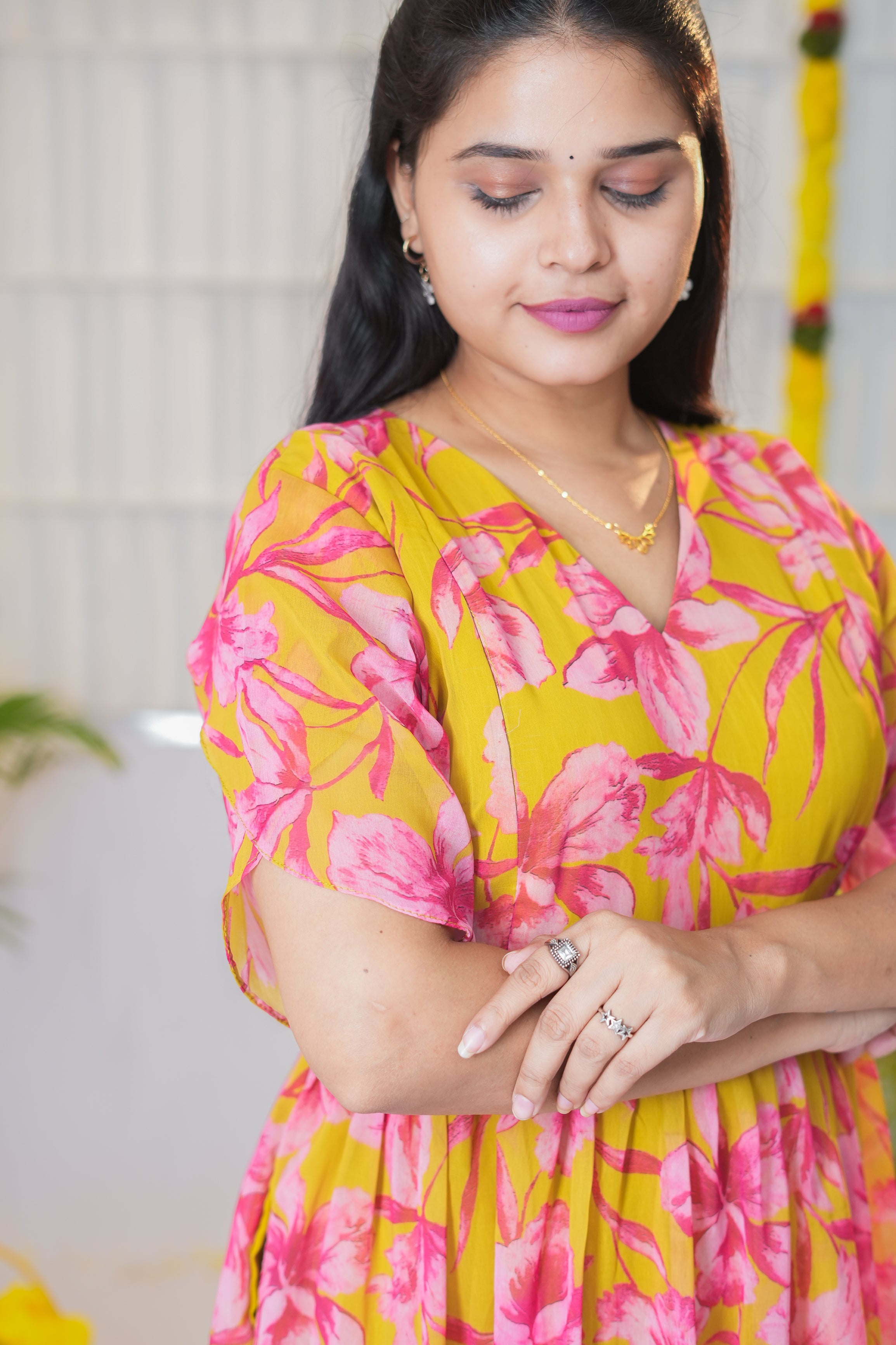 Mahima premium georgette maternity kurti