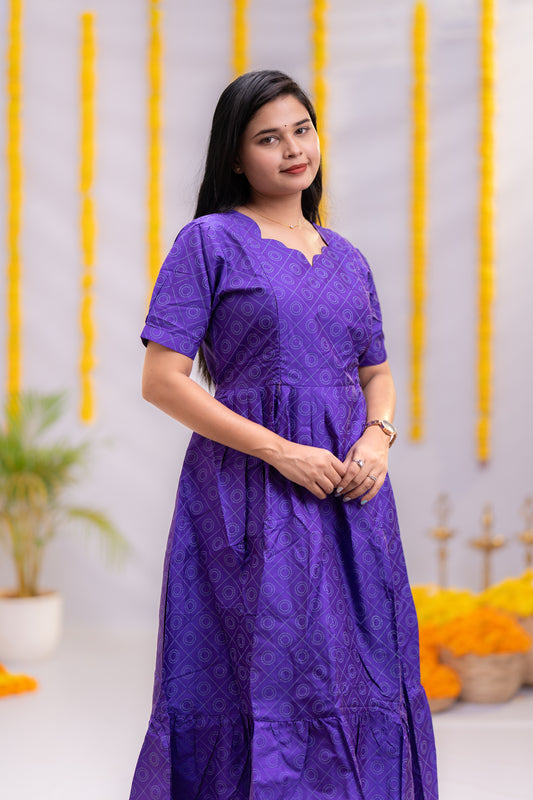 Meera premium semi silk maternity kurti