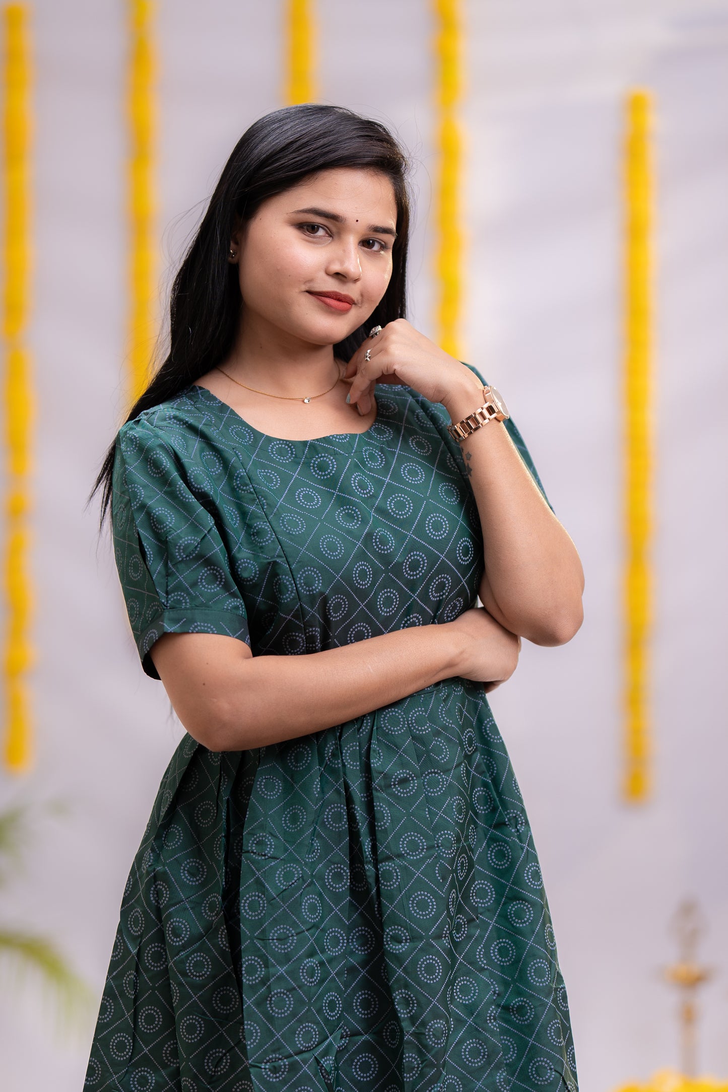 Meera premium semi silk maternity kurti