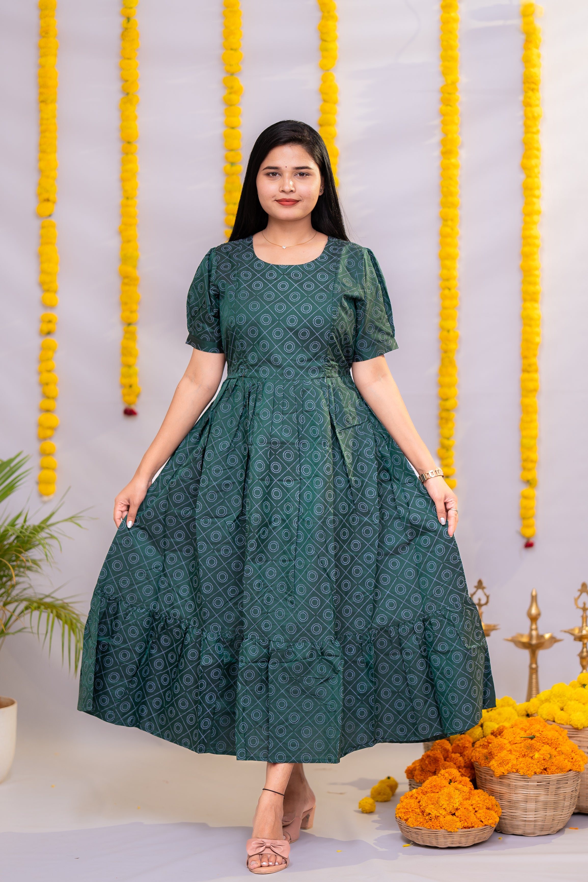 Meera premium semi silk maternity kurti