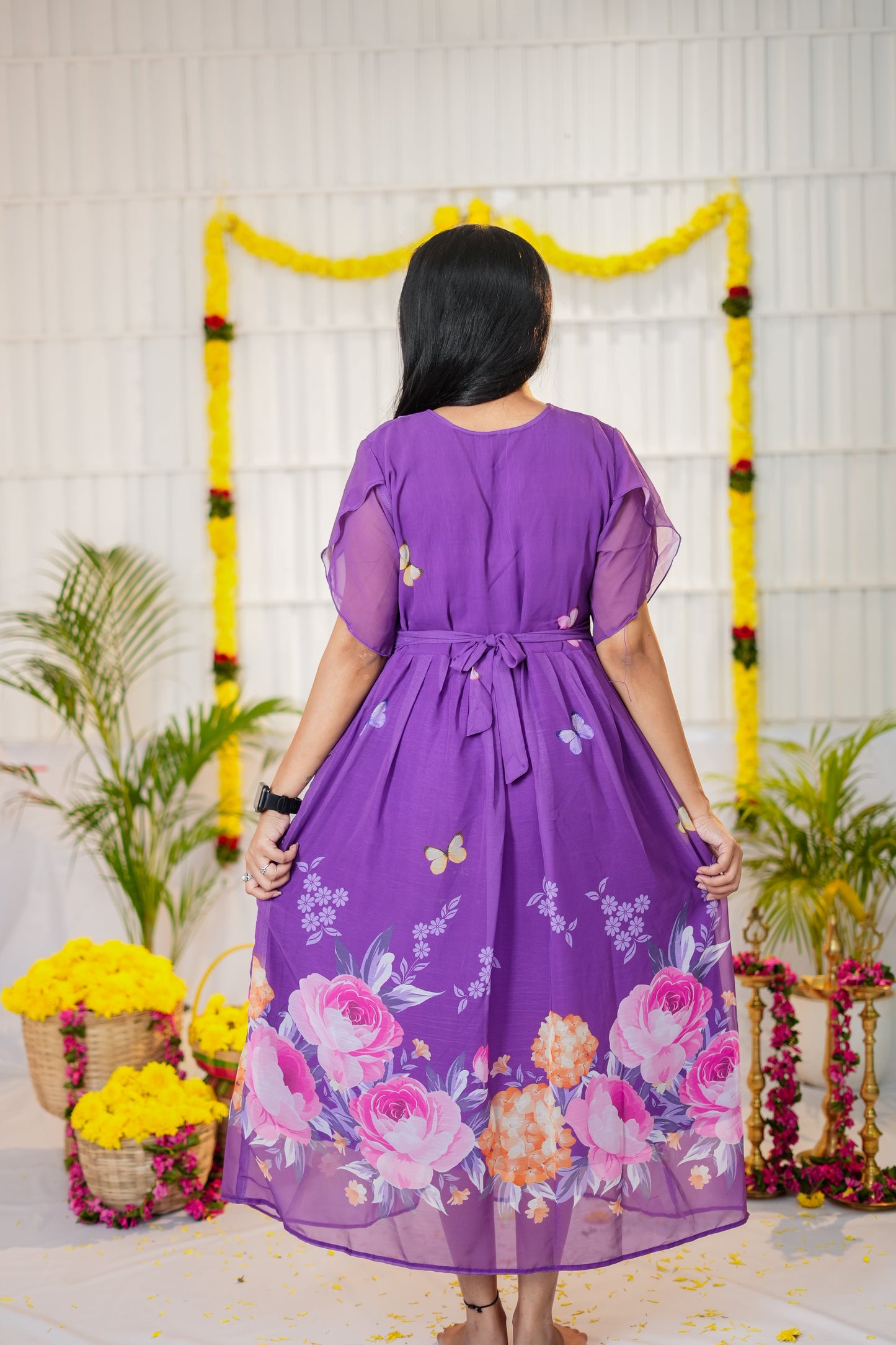 Adira maternity premium georgette kurthi
