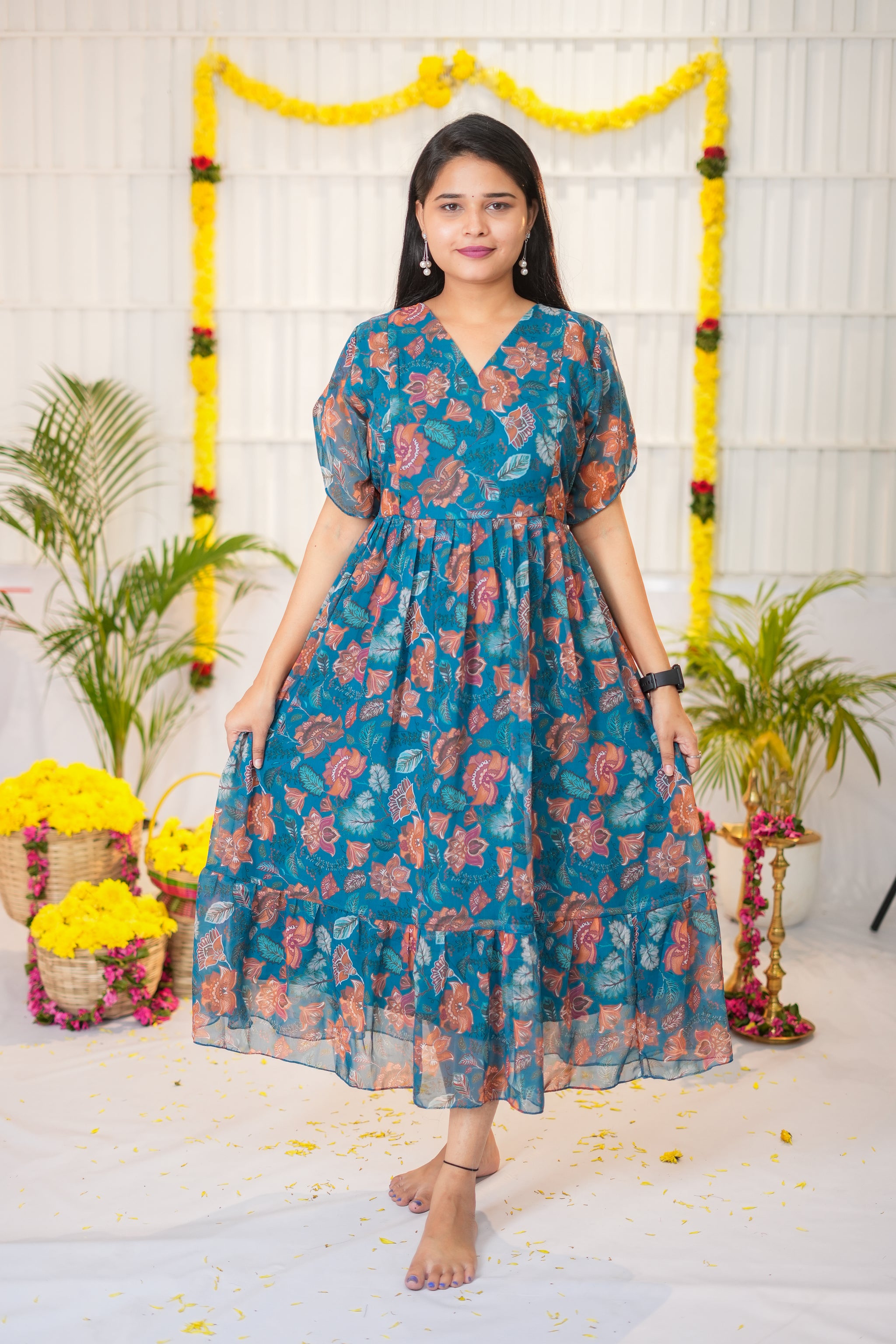 Naya maternity premium georgette kurthi