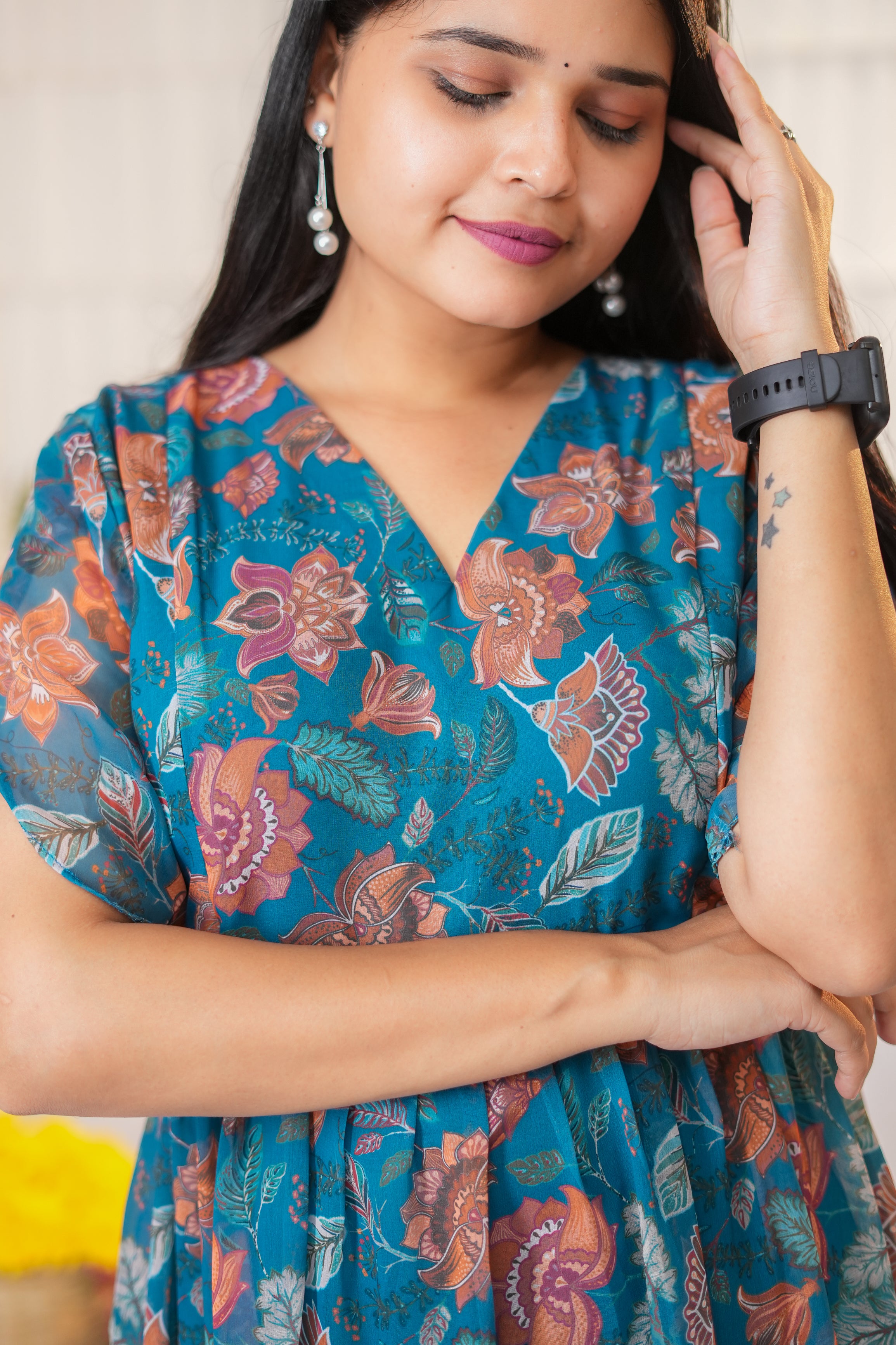 Naya maternity premium georgette kurthi