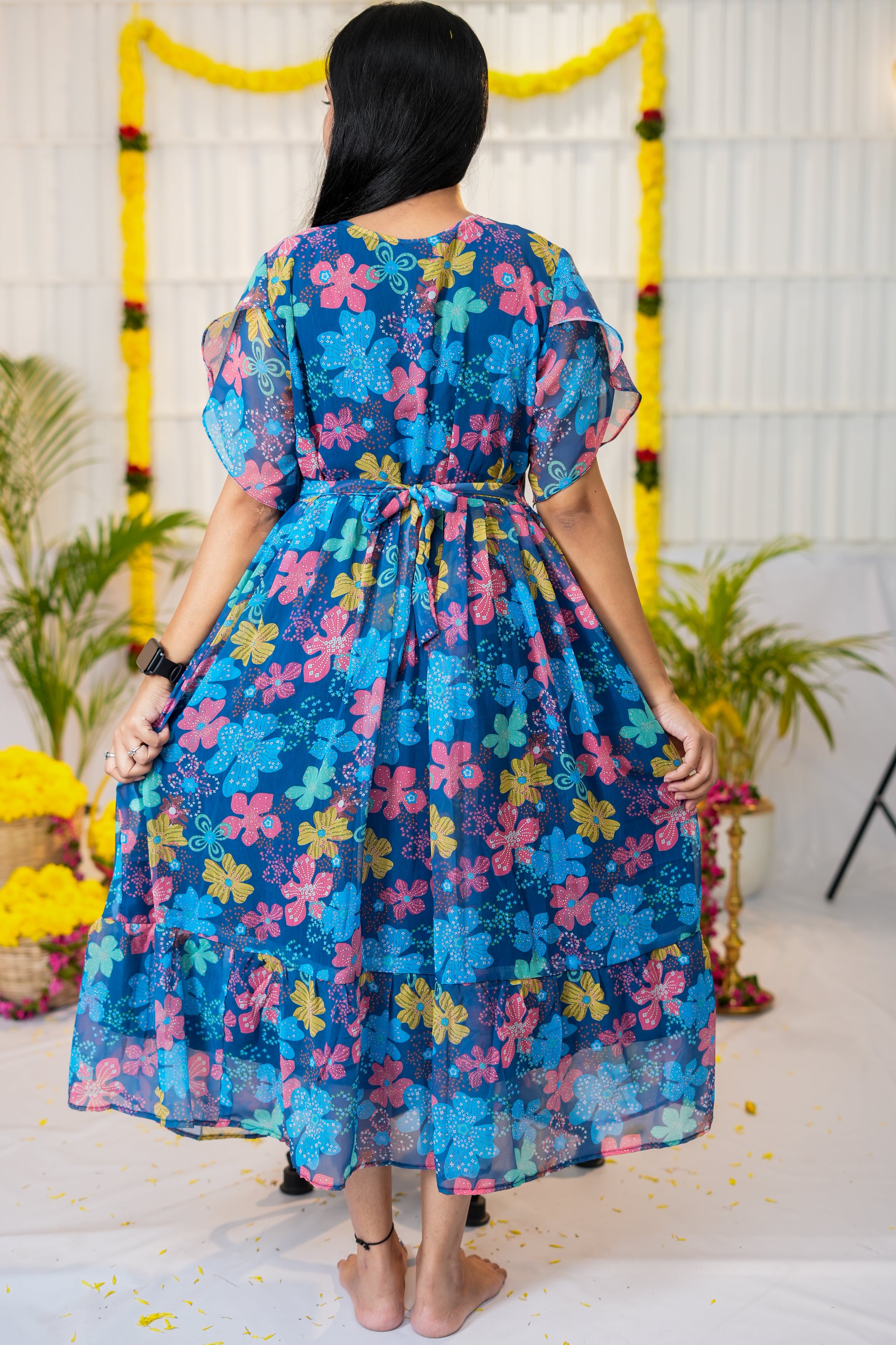 Clara maternity premium georgette kurthi