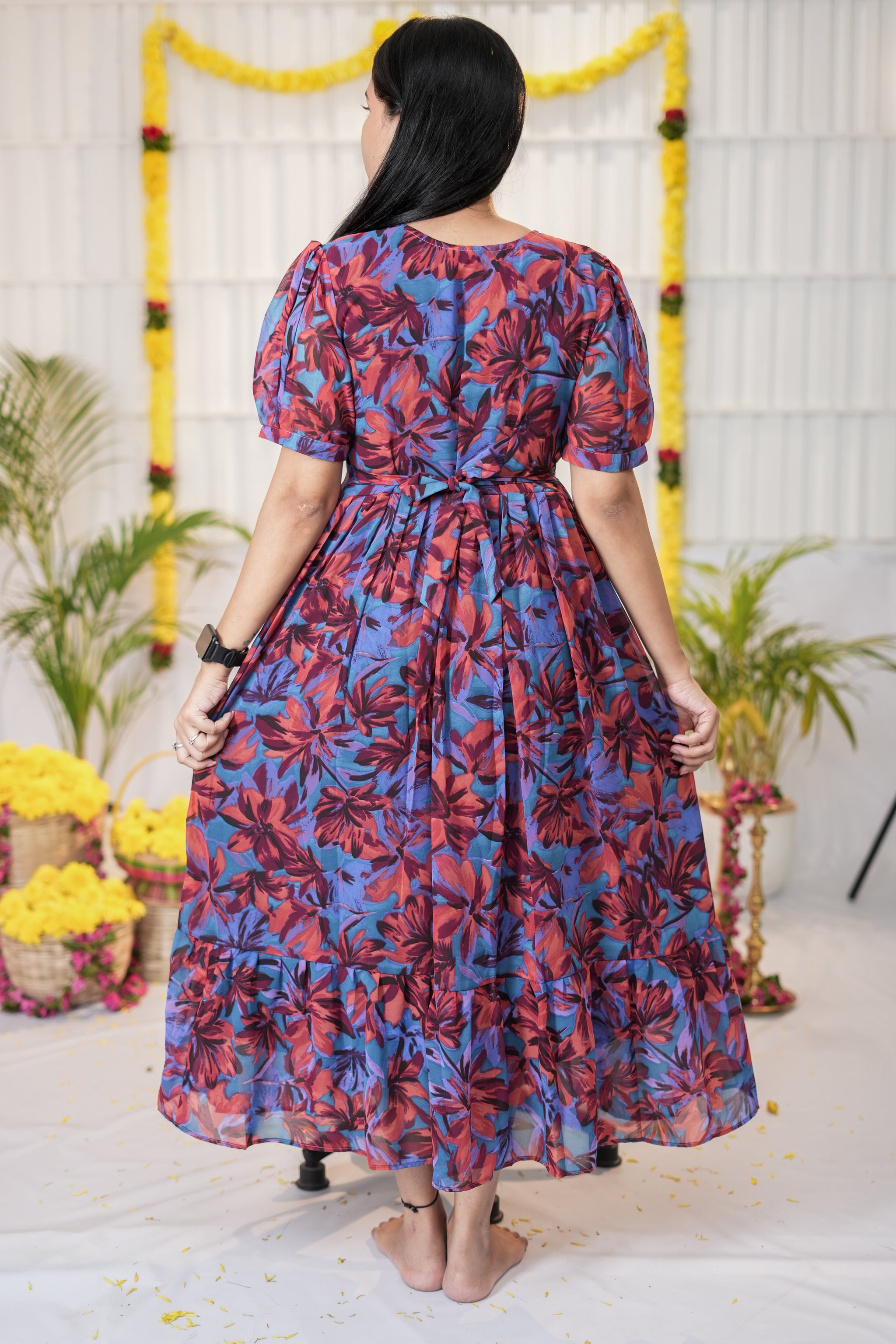 Naina maternity premium georgette kurthis