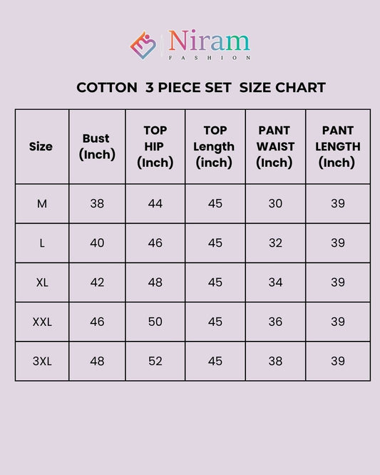 Tharagai premium cottom maternity 3 piece set