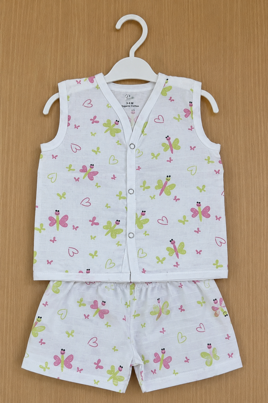 Butterfly muslin co_ord set