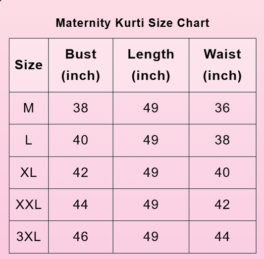 Narpavi premium cotton maternity kurti